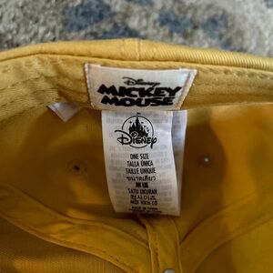 Disney yellow Mickey Mouse baseball hat